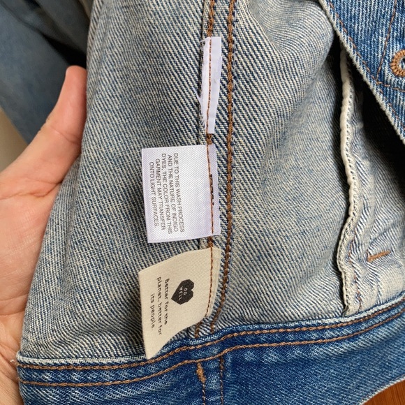 Madewell oversized trucker jean jacket L - Picture 6 of 7